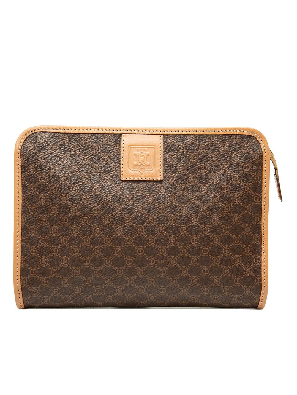 Celine Macadam Coated Canvas Clutch #361312C30B